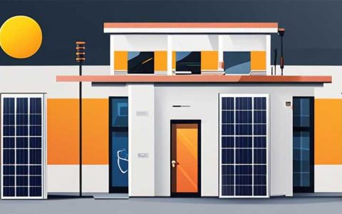 How many volts does the solar power supply on the construction site have?
