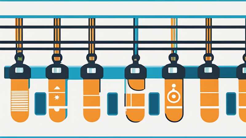 How to tie the rope for hanging solar energy