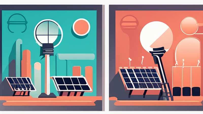 How many watts of solar lights are used in factories?