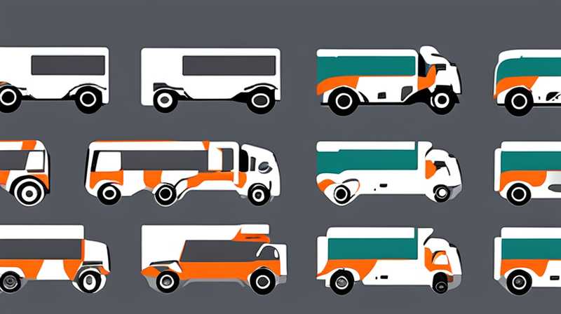 How many watts of solar energy is suitable for large trucks?