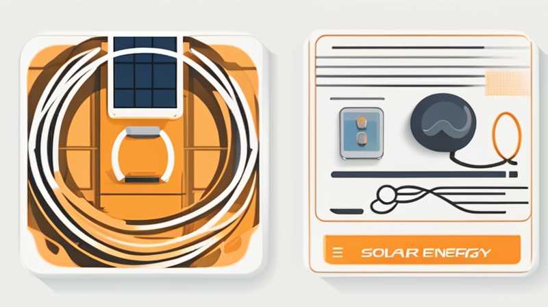 How to connect wires to solar energy