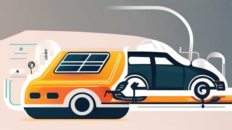 How to install the circuit of solar power generation in a car