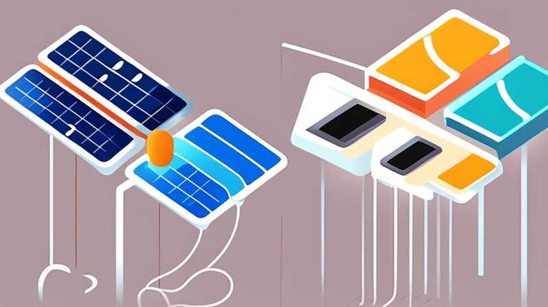 How to pull the wire of solar light