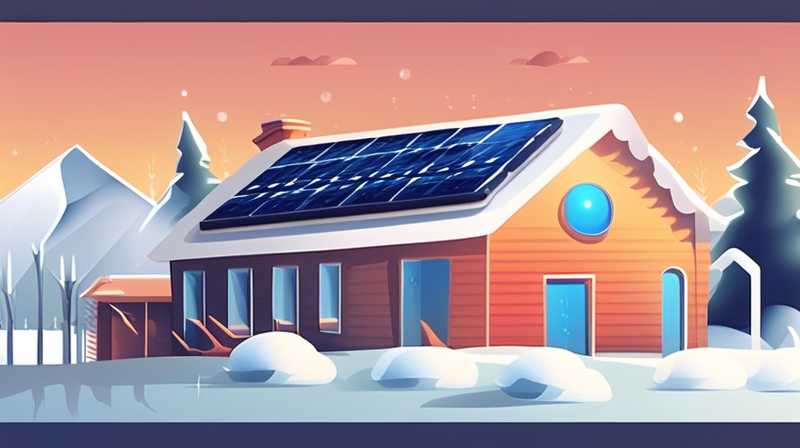 What to do if solar energy is always frozen in winter