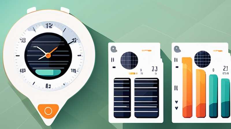 How to adjust the time on a solar powered instrument