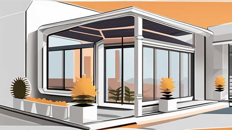 How to install a solar panel sun room