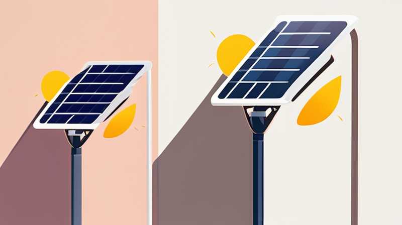 What are the new solar street lights?