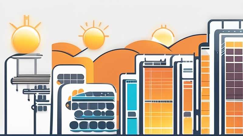 How many floors above can solar energy be used?