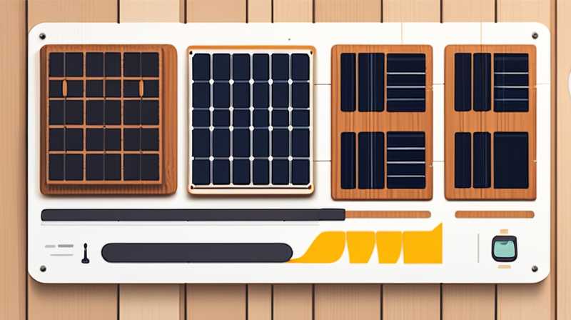 How to use wooden boards to generate solar power