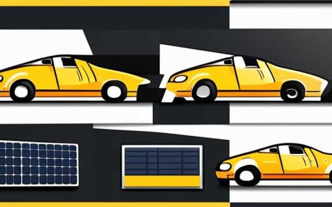 How many watts does the solar panel of the yellow car have?