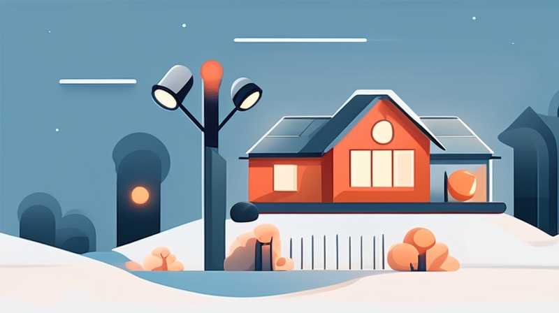 What are the solar lights in winter?