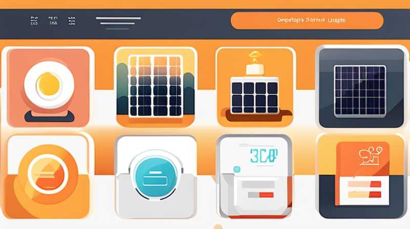 How to install the solar light interface