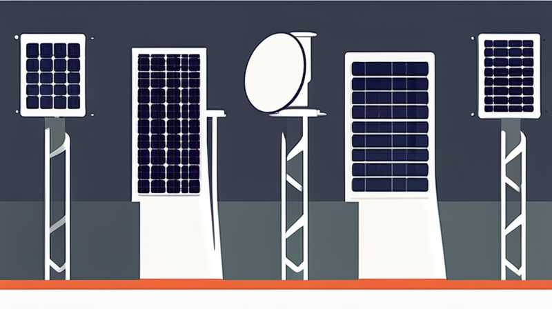 How much does a street light solar panel rack cost?