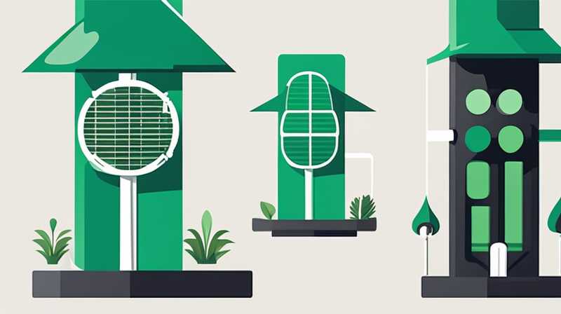 How to connect green solar street lights