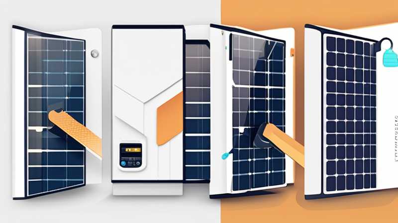 What materials are used for cleaning solar panels