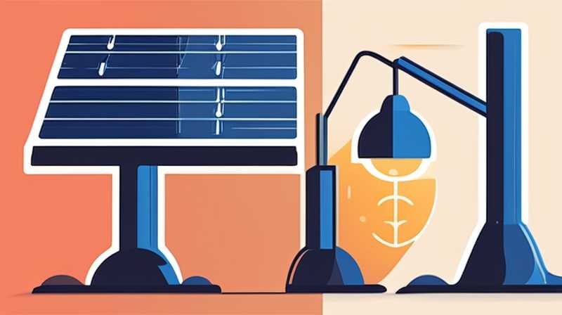 How to connect solar panels to lamps