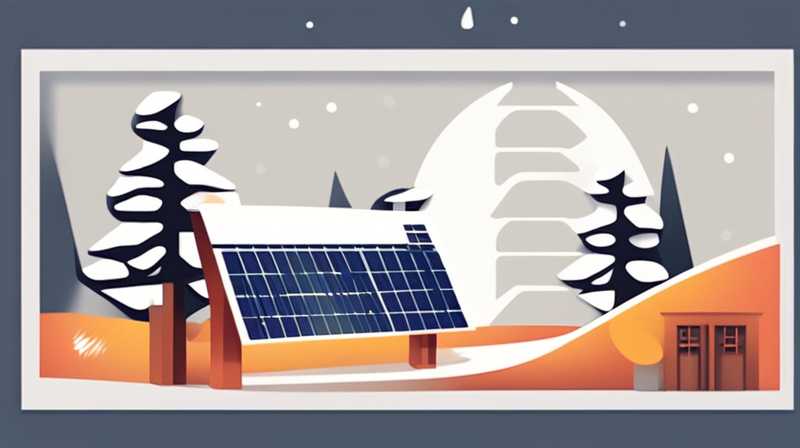 What to do if solar energy is cold in winter