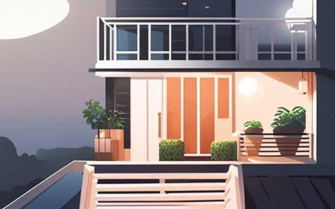 How to arrange solar lights on a small balcony