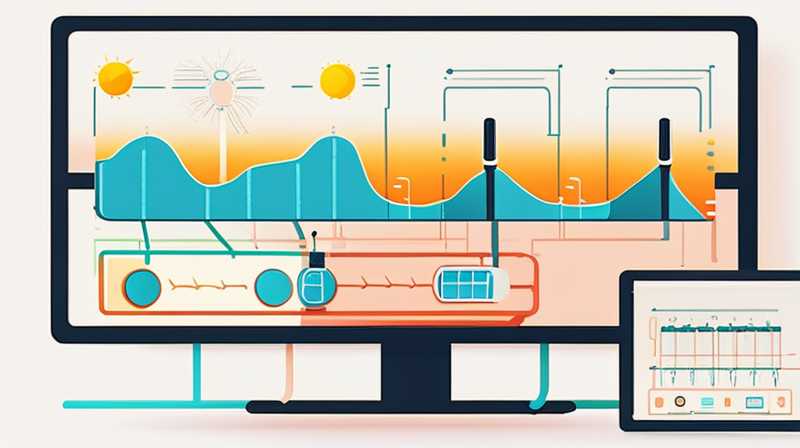 How to connect the monitoring system to solar power supply