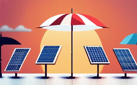 What are the solar umbrellas that can generate electricity?