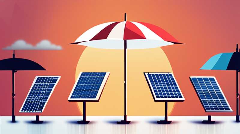 What are the solar umbrellas that can generate electricity?