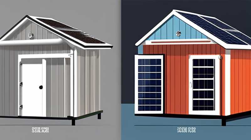 How to build a steel shed with solar energy on the roof