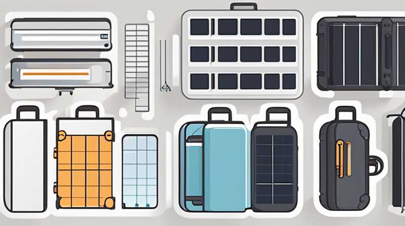 How to attach solar panels to suitcases