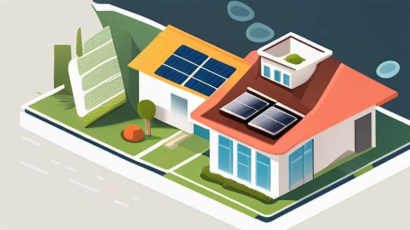 How does solar energy come from a small building?