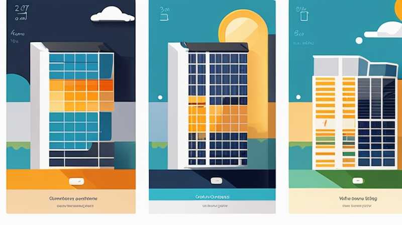 How long can solar energy in a small high-rise building last?