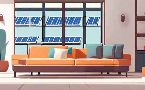 How to place wall mounted solar panels in the living room