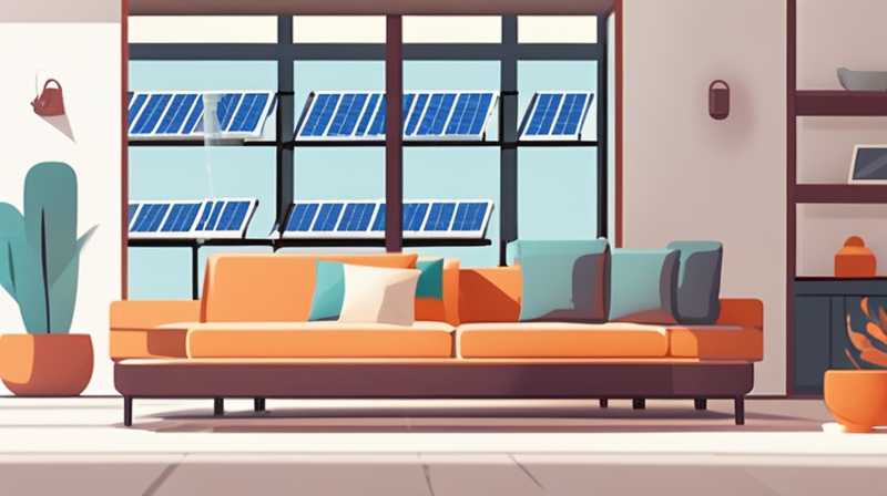 How to place wall mounted solar panels in the living room