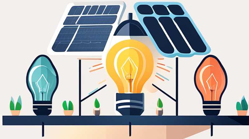 How to use solar light bulbs to generate electricity quickly