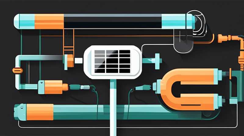 How to dismantle the pipes to clean the solar energy