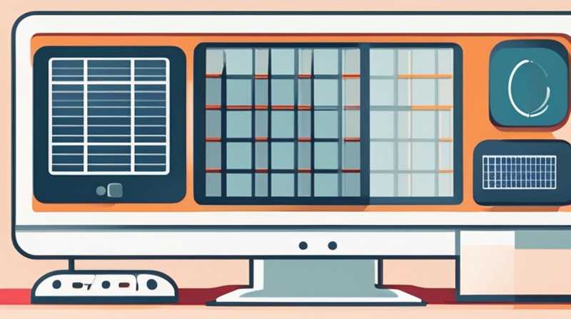 Monitor the solar panel v