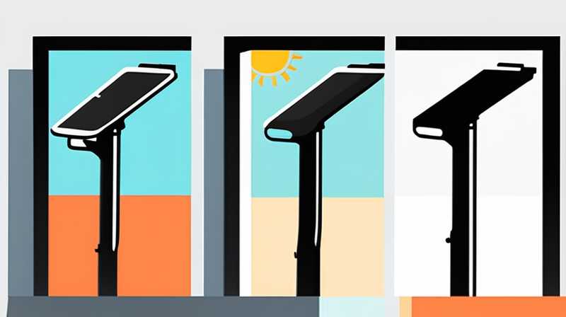 How about rotating solar street light