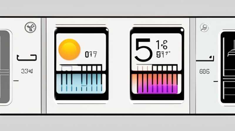 How to test the temperature of solar display