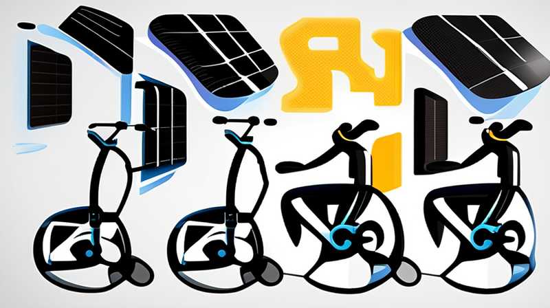 How many volts does the solar panel on the Smart Bike have?