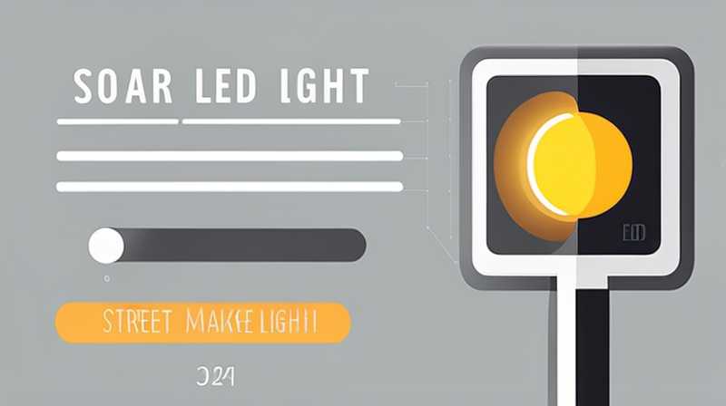 How to make a simple solar led street light