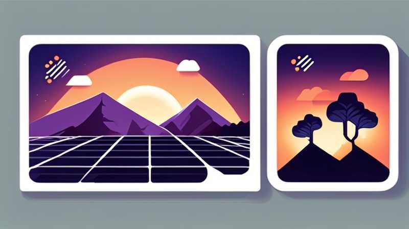 What are the solar panels on the mountain used for?