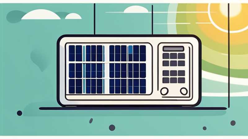 Where to check the volts of solar panels