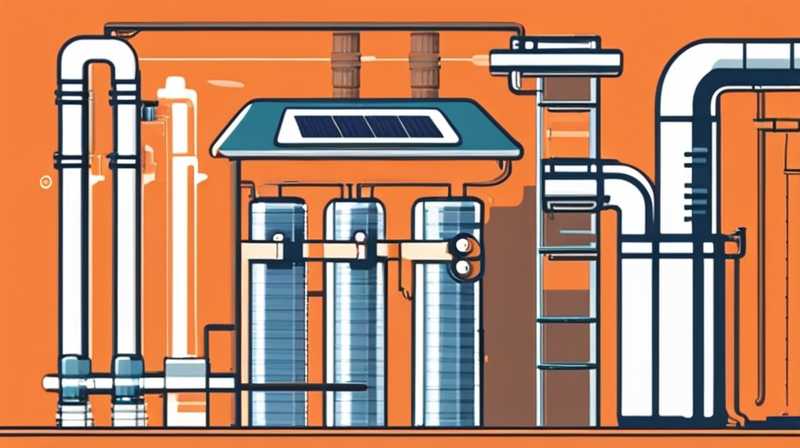 How to replace the solar indoor pipe network