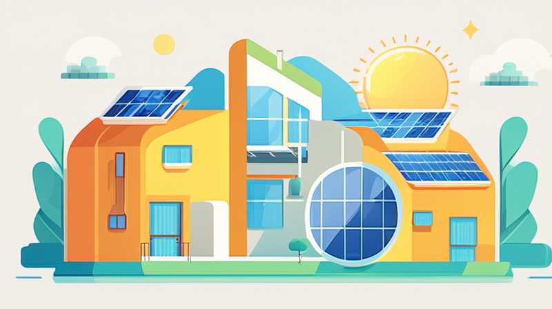 How much solar energy can be produced in 500 square meters?