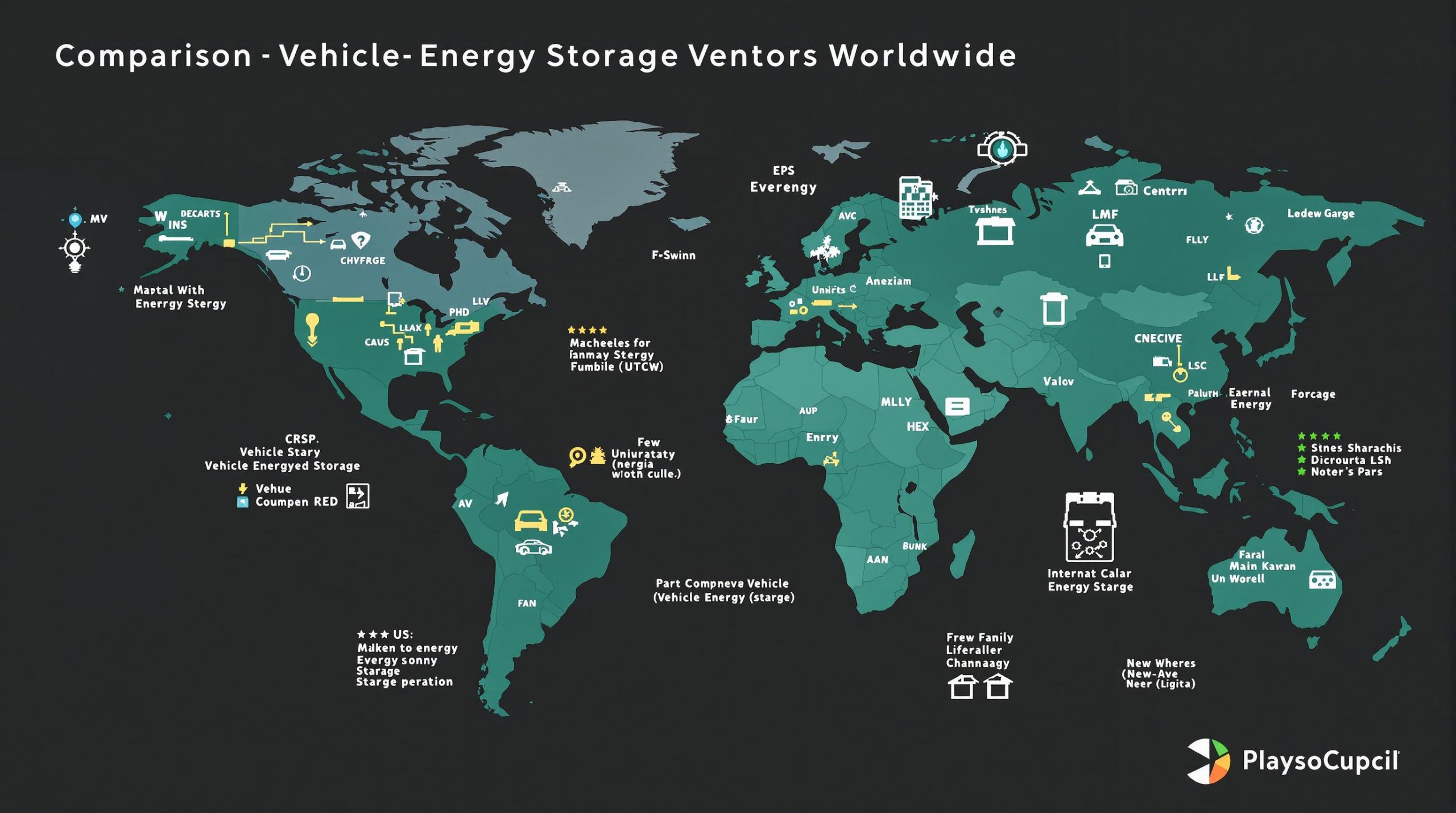 Comparison of Vehicle Energy Storage Vendors Worldwide