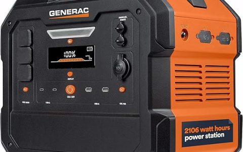 Review: Generac 2106Wh Portable Power Station with Lithium-Ion Battery - Clean, Emission-Free Power - Wirless Charging Pad and Compact Design - Camping, RV, Indoor/Outdoor Use - Orange/Black