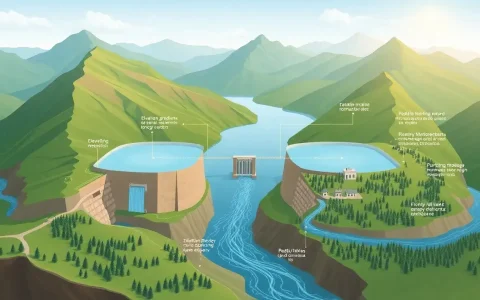 What role does geography play in the efficiency of pumped hydroelectric energy storage