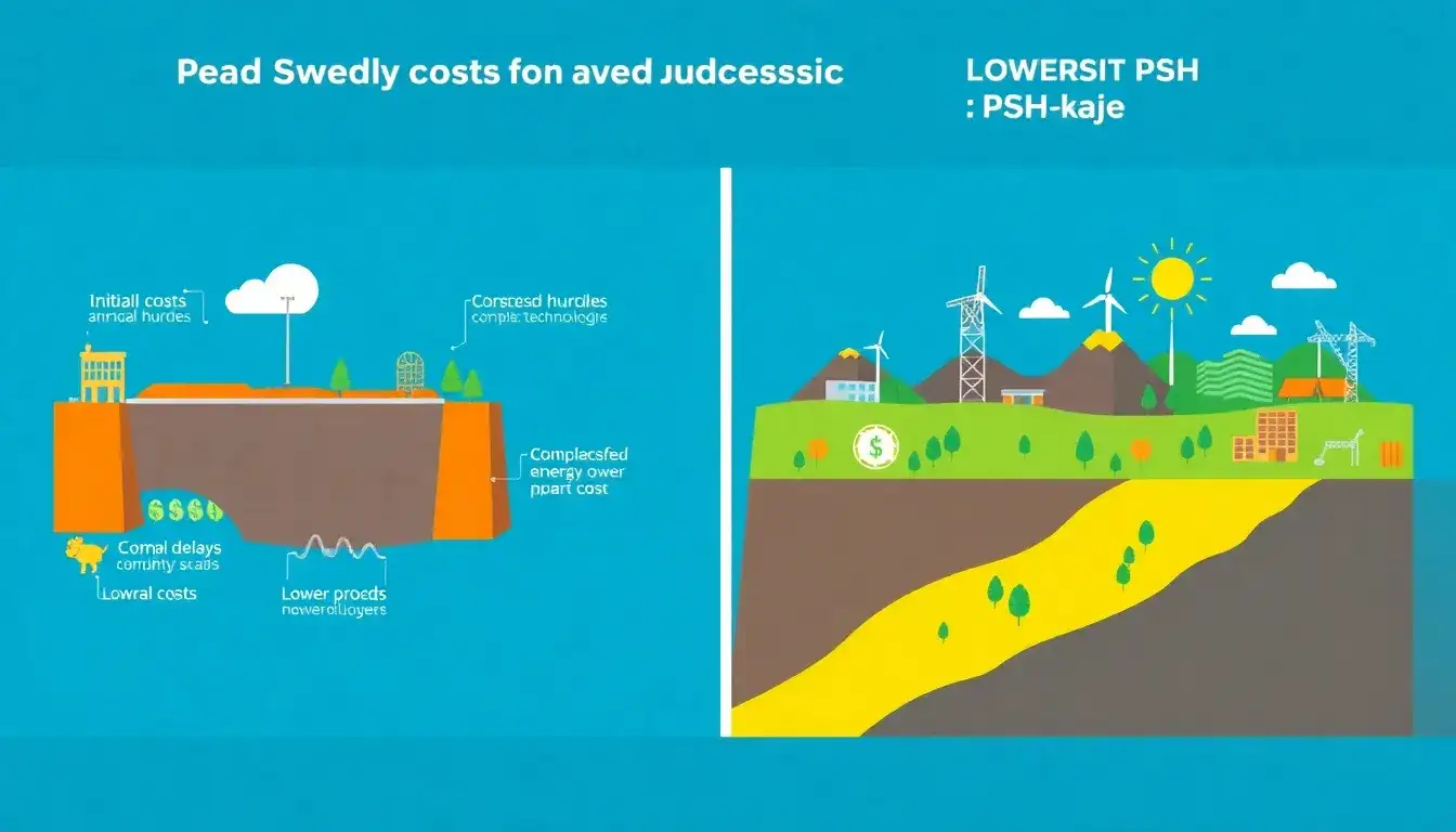 How do initial costs affect the feasibility of new PSH projects