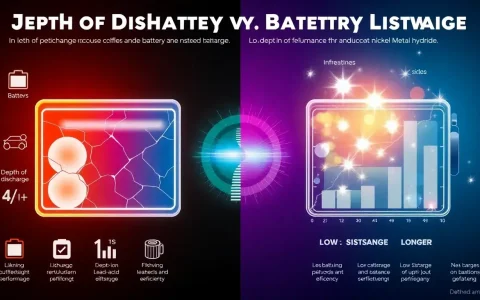 How does the depth of discharge affect battery lifespan