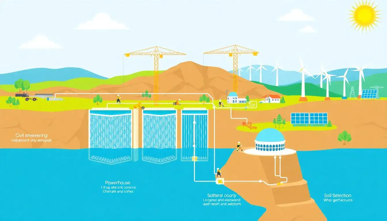 What are the main factors influencing the initial costs of PSH facilities