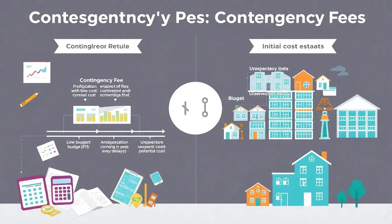 How do contingency fees affect the initial cost estimates of PSH projects