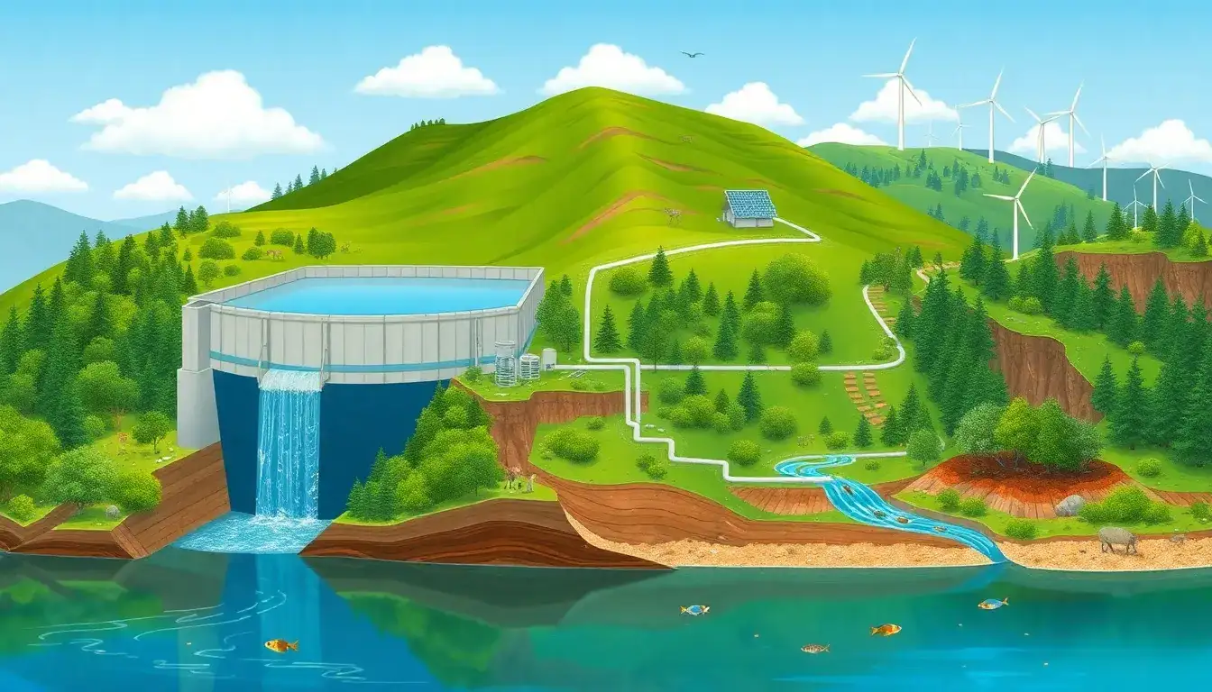 What are the environmental impacts of pumped hydroelectric energy storage facilities